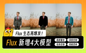 FLUX.1模型(Fill、Canny、Depth 和 Redux):支持局部重绘/扩图/风格变体-AIGC VIP部落